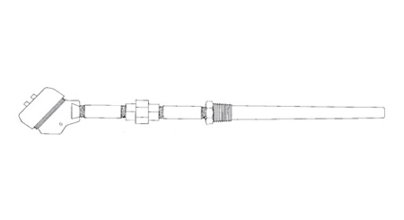 Thermocouple or RTD with Drilled Bar Stock